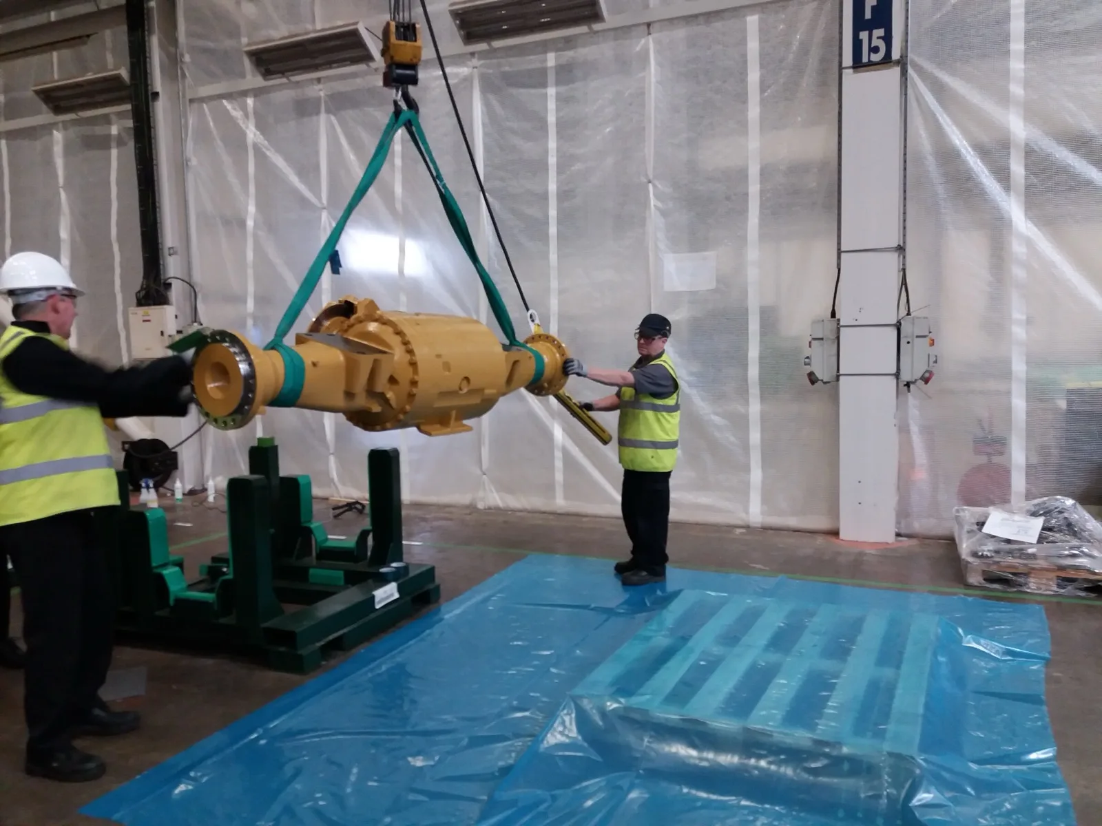 Subsea valve lifted onto VpCI® film for preservation
